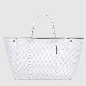State of Escape white neoprene tote
